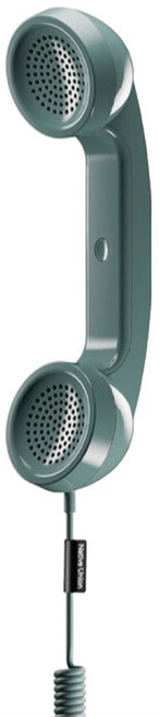 네이티브유니온 Pop Phone 레트로 수화기, 1개, 슬레이트그린