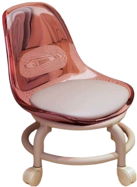 Essential Plus 塑膠透明靠背和室椅, 紅色, 1個