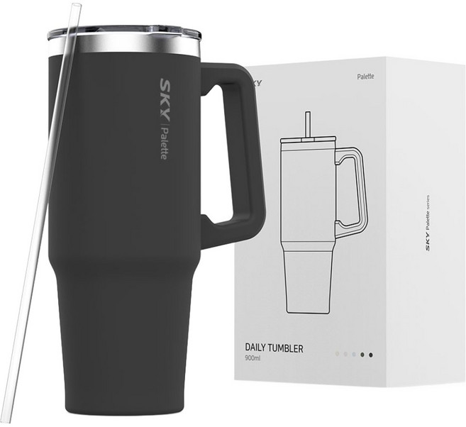 SKY 팔레트 데일리 텀블러, 저스트 블랙, 900ml, 1개