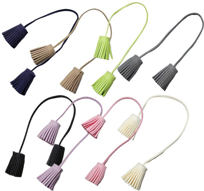 코오미 스웨이드 인조가죽 줄 태슬 8종 세트 5W0837, 1세트, 혼합색상