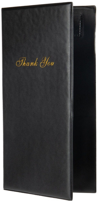 굄스 레스토랑 영수증 클립보드 덮개형 14 x 25.5 cm, 블랙, 1개