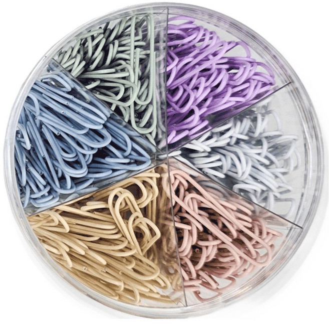 살림온 컬러 클립 50mm 6색 팩, 1세트