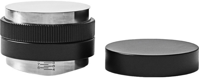 칼딘 듀얼 플랫 V형 디스트리뷰터 커피 템퍼 51mm, 1개