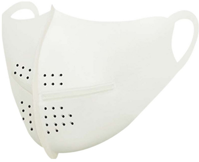 유투스포츠 스탠다드 라이프 스타일 프로 가을 겨울용 자외선차단 마스크 MS5, 아이보리, 1개