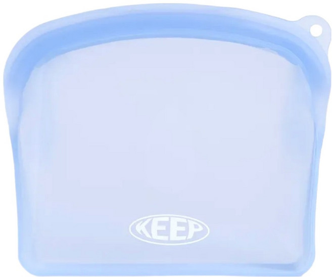 킵스위밍 실리콘 방수 수영 파우치, 파스텔블루