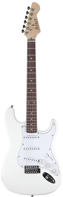 아스터 입문용 일렉기타, 화이트, 1개, AG-40
