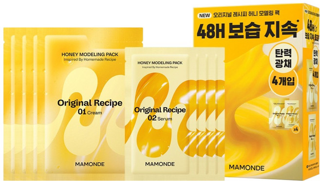 MAMONDE 夢妝 經典配方蜂蜜軟膜 66g, 1個, 4入