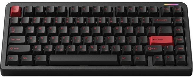 에프엘이스포츠 알루미늄 기계식 유무선 텐키리스 키보드, 딥 그레이, Geo75, FL 저소음스노우축 - 쿠팡