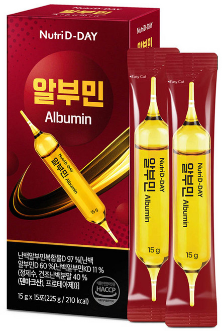 뉴트리디데이 마시는 알부민 15p, 225g, 1개