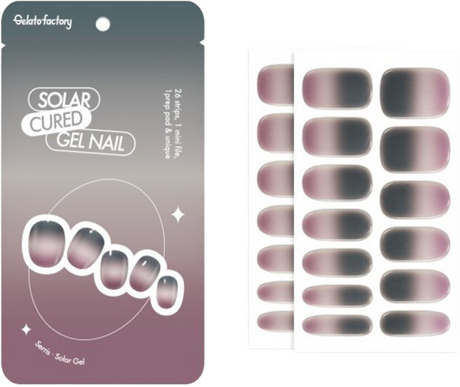 Gelato factory 索拉光療指甲貼, 1個, 賽里斯