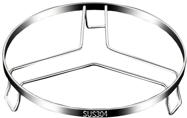 Kyhome 萬能蒸架鍋架/高腳蒸架/隔水加熱架 大號, 1個, 18cm