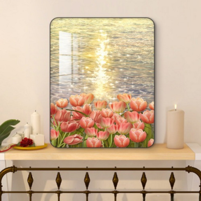 은희마법 인테리어 그림 액자 씨스케이프 튤립 E, 블랙