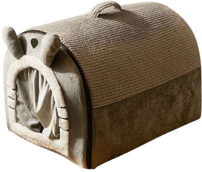 가또나인 고양이 토끼굴 커튼 숨숨집, 그레이, 1개