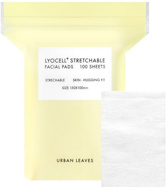 어반리브즈 리오셀 플러스 늘어나는 화장솜, 2개, 100개입