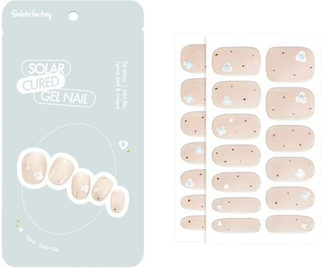 Gelato factory 索拉光療指甲貼, 1個, 里歐拉