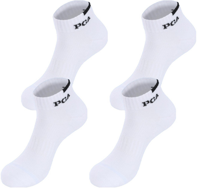 피지에이 밀착 서포트 스포츠 단목양말 PGMSC 55053/피지에이M-63, 화이트, 4개