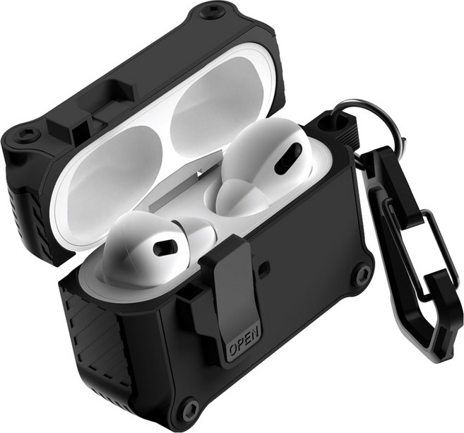 구스페리 범퍼 락 하드 케이스, 에어팟 프로 3, 블랙, 1개