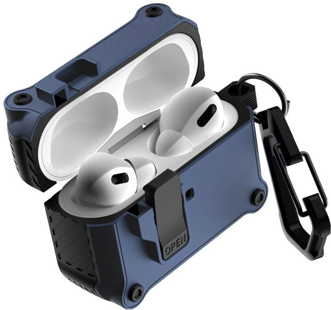 구스페리 범퍼 락 하드 케이스, 에어팟 프로 3, 네이비, 1개