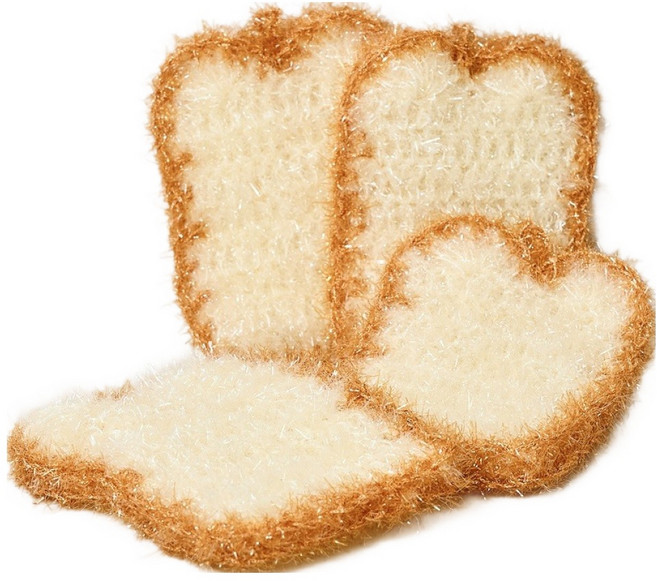 모던하우스 데일리 식빵 수세미, 4개, 1개입