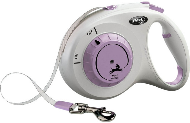 플렉시 반려동물 셀렉트 자동목줄, 퍼플, 1개