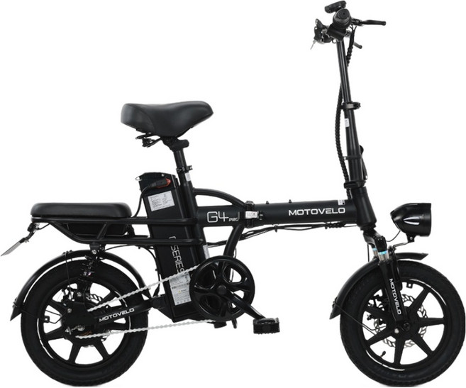 모토벨로 G4 에코 듀얼 500W 48V 8Ah 전기자전거, 스틸, 블랙