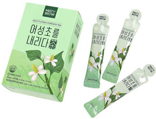 미스티브루 어성초를 내리다 액상차, 25ml, 20개입, 1개