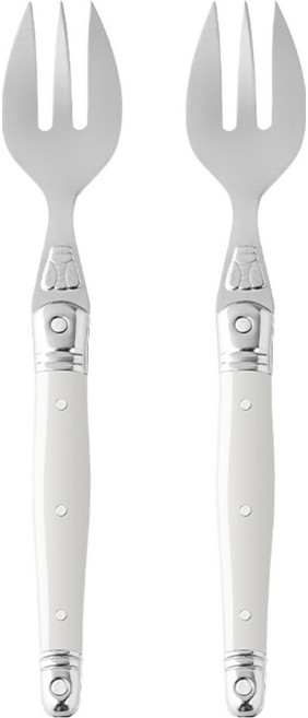 라귀올 케이크 포크 JD13148W2P, 화이트, 2개