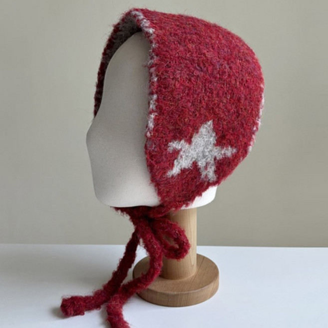 Vavisoo 星星羊駝雙面針織護耳罩 13 x 50 cm