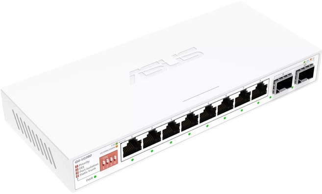 ASUS 華碩 交換器 四種模式 2.5G 8 Port + 10G SFP+ 2 Port, 1個, QG-U1080