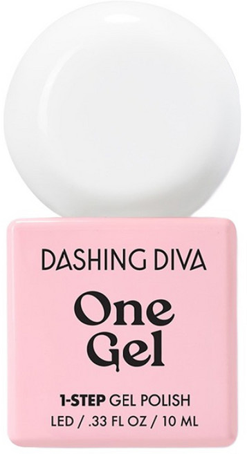 DASHING DIVA One Gel UV凝膠指甲油 C03, C03 棉花雲白, 10ml, 1瓶