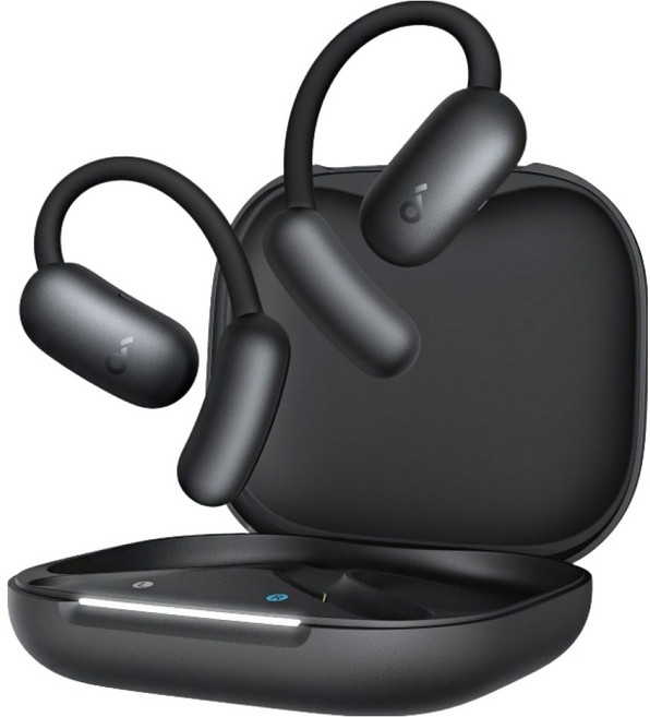 soundcore AeroFit 2 AI 開放式藍牙耳機, A3874, 黑色