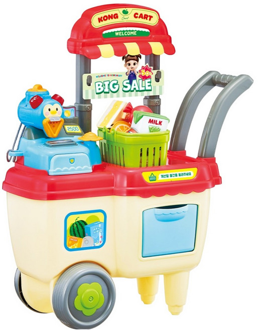 콩순이 수다쟁이 포미와 말하는 계산대 카트, 혼합색상, 1개