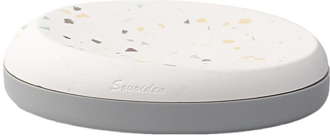 巴科傑 高級珪藻土肥皂架, 黃灰色, 1個