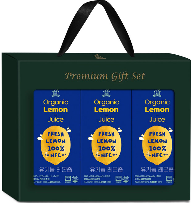 맑은농장 유기농 레몬즙, 3개, 280ml