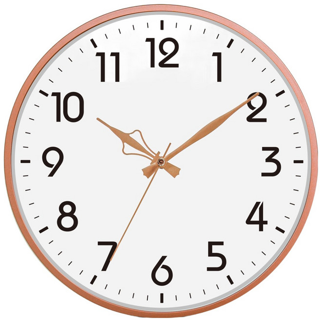 메르헨몬드 국산 제노 인테리어 무소음 벽시계 30.5cm, 로즈골드