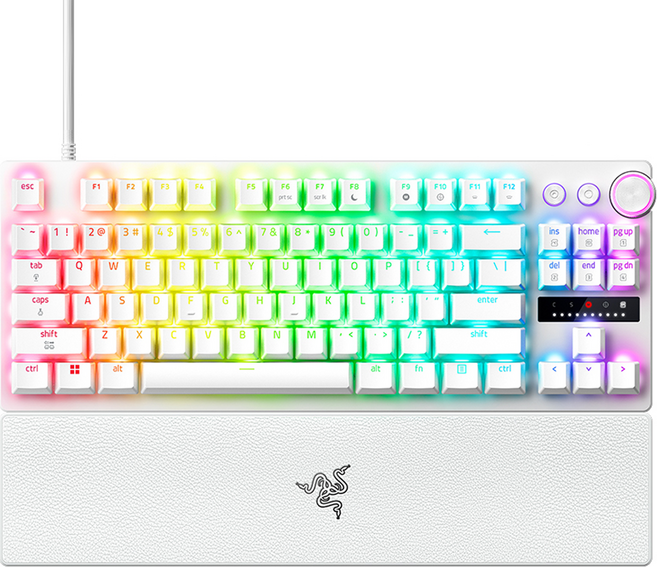 레이저 Huntsman V3 Pro TKL 8Khz White US, 화이트, RZ03-0552, 제조사축