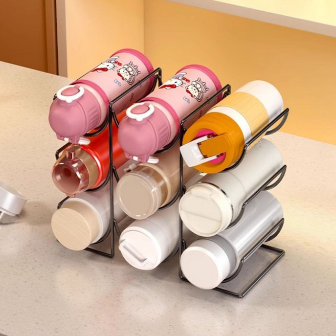 Roy 3層隨行杯收納架, 1個, 黑色