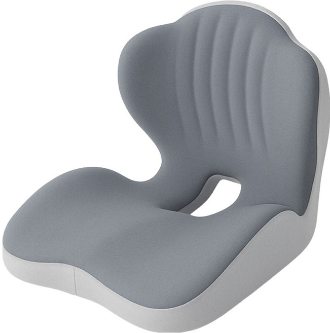 lovinglab 記憶棉一體式靠背座椅坐墊, 灰色