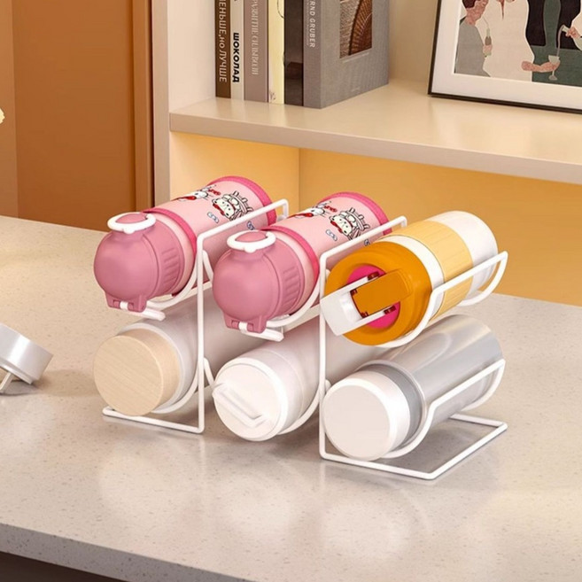 로이 텀블러 정리 거치대 2단, 1개, 화이트