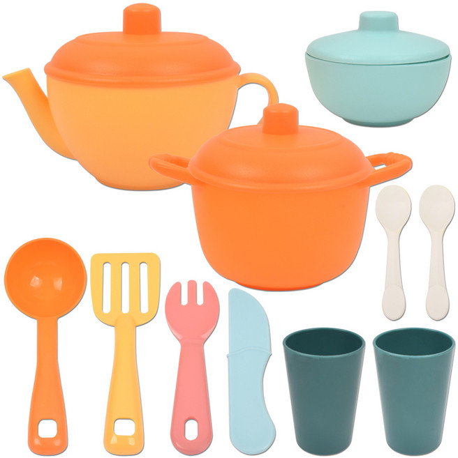 오즈토이 꼬꼬로쉐프 소프트 쿠커 소꿉 주방놀이 11p 세트 hg-9032, 혼합색상, 1세트