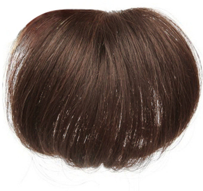 여우가발 정수리가발 볼륨업 헤어뽕 인모100 W2072, 자연갈색, 1개