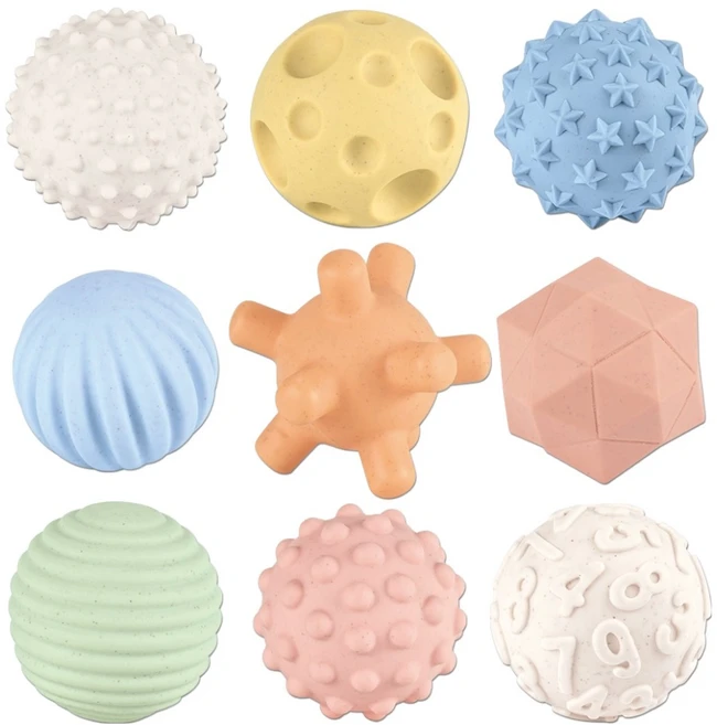 오즈토이 쿠션볼 말랑 소프트 촉감 볼 9종 세트, 628-100, 1세트 - 쿠팡