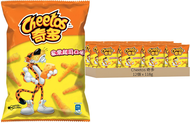 Cheetos 奇多 家常起司口味玉米棒, 118g, 12個