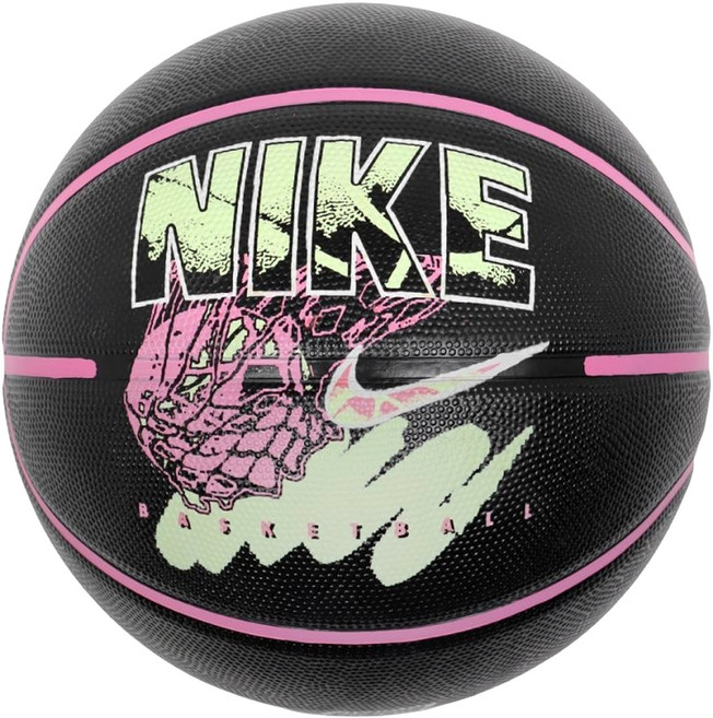 NIKE 耐吉 NIKE EVERYDAY PLAYGROUND 籃球 黑粉綠 N100437109907, 1個