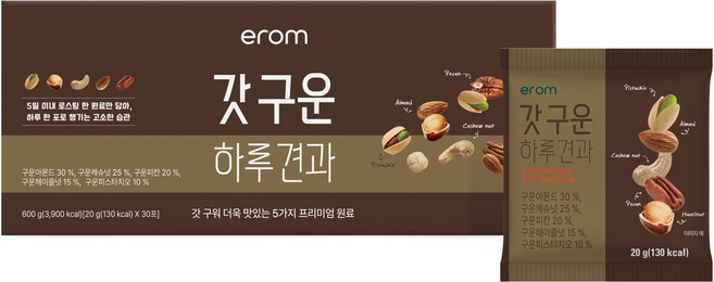 erom 現烤每日堅果 30入, 1個, 600g