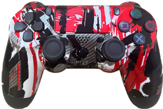 PS4手把 副廠 紅碳鋼, 1個, S03-P4-58