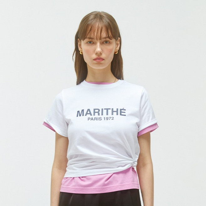 MaritheFrancoisGirbaud 女款 REGULAR LOGO T恤