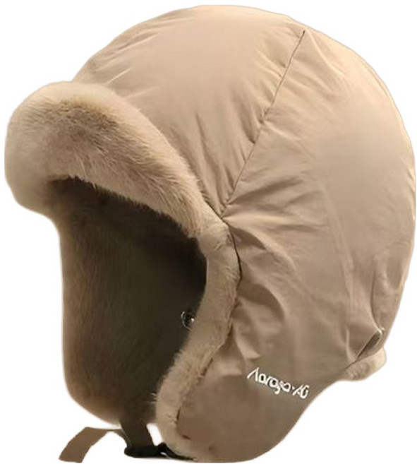 새미와함께 따뜻한 패딩 스키모자, 베이지, 1개