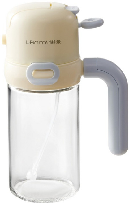 Lanmi 懶米 噴倒兩用油壺 米藍色, 1個, 450ml