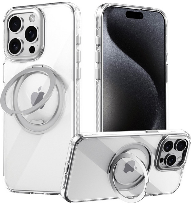 스페이스쉴드 맥세이프 호환 360 메탈 스핀테이블 거치 스탠드 핸드폰 케이스